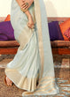 Load image into Gallery viewer, Baby Blue Zari Woven Tissue Silk Saree Clothsvilla