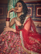Load image into Gallery viewer, Peach Embroidered Art Silk Semi Stitched Lehenga With Unstitched Blouse Clothsvilla