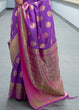 Load image into Gallery viewer, Royal Purple Woven Banarasi Silk Saree with overall Butti Clothsvilla