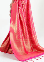 Load image into Gallery viewer, Hot Pink Woven Kanjivaram Silk Saree : Limited Edition Clothsvilla
