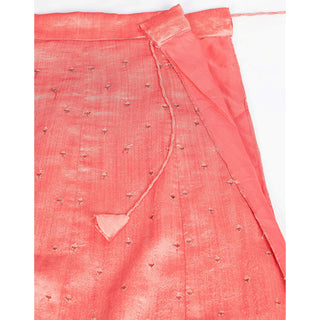 Pink Daisy Gota Patti and Zari Stich Without can can work Lehenga choli ClothsVilla