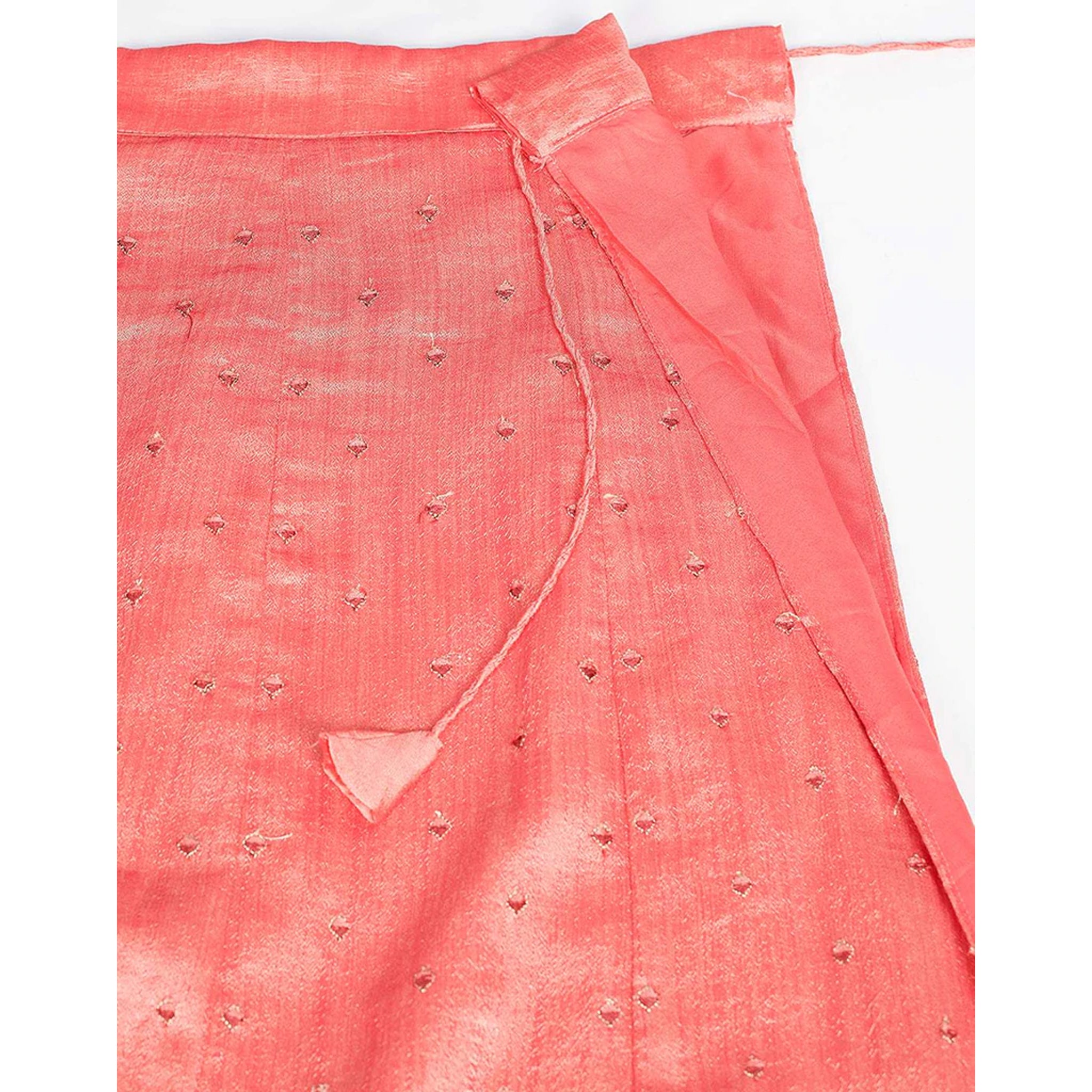 Pink Daisy Gota Patti and Zari Stich Without can can work Lehenga choli ClothsVilla