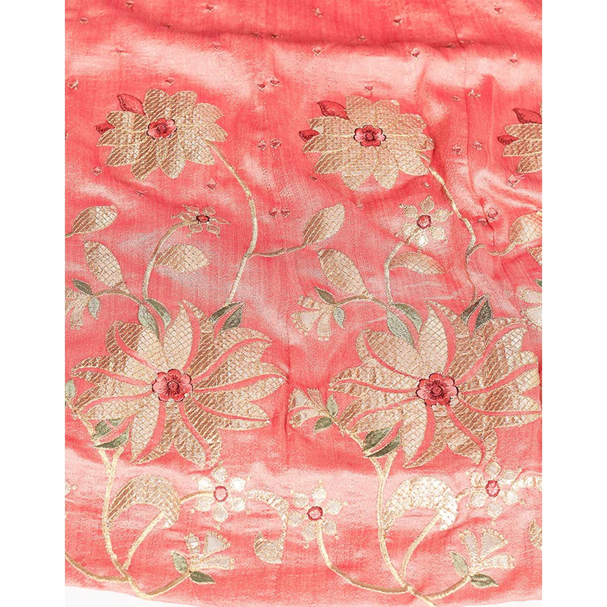 Pink Daisy Gota Patti and Zari Stich Without can can work Lehenga choli ClothsVilla