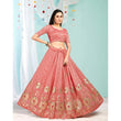 Load image into Gallery viewer, Pink Daisy Gota Patti and Zari Stich Without can can work Lehenga choli ClothsVilla