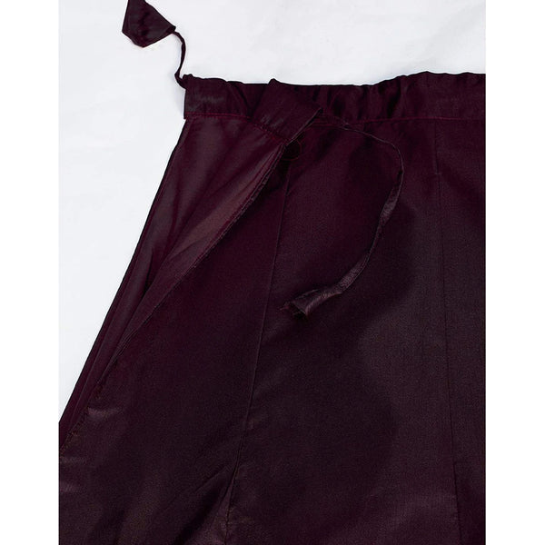 Purple Brown Gota Patti and Zari Stich Without can can work Lehenga choli ClothsVilla