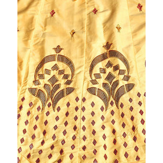 Golden Sand Gota Patti and Zari Stich Without can can work Lehenga choli ClothsVilla