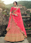 Pink Color Wedding Wear Lehenga With Stone And Zari Work Clothsvilla