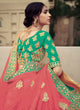 Load image into Gallery viewer, Satin Material Sea Green Color Heavy Work Lehenga Choli Clothsvilla