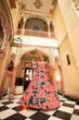 Load image into Gallery viewer, Party Wear Peach Color Shibori Print With Embroidered Gown Clothsvilla