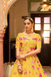 Load image into Gallery viewer, Party Wear Yellow Color Shibori Print With Embroidered Gown Clothsvilla