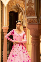 Load image into Gallery viewer, Party Wear Pink Color Shibori Print With Embroidered Gown Clothsvilla