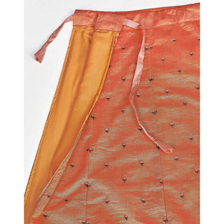 Sunrise Orange Gota Patti and Zari Stich Without can can work Lehenga choli ClothsVilla