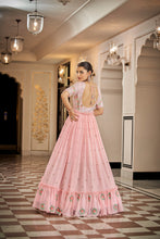 Load image into Gallery viewer, Party Wear Pink Color Thread &amp; Sequins Embroidered Work Anarkali Gown Clothsvilla
