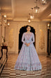 Load image into Gallery viewer, Party Wear Light Blue Color Thread &amp; Sequins Embroidered Work Anarkali Gown Clothsvilla