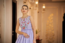 Load image into Gallery viewer, Party Wear Lavender Color Thread &amp; Sequins Embroidered Work Anarkali Gown Clothsvilla