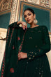 Load image into Gallery viewer, Georgette Thread &amp; Sequence Embroidered Work Gown ClothsVilla.com