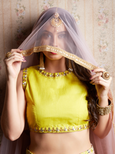 Load image into Gallery viewer, Peach Embroidered Semi Stitched Lehenga With Unstitched Blouse Clothsvilla