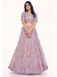 Load image into Gallery viewer, Lilac Soft Net Embroidered Designer Lehenga Choli Clothsvilla