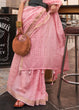Load image into Gallery viewer, Flamingo Pink Handloom Weaving Banarasi Cotton Silk Saree Clothsvilla
