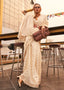Ivory White Handloom Weaving Banarasi Cotton Silk Saree Clothsvilla
