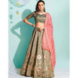 Load image into Gallery viewer, Pastel Brown Gota Patti and Zari Stich Without can can work Lehenga choli ClothsVilla