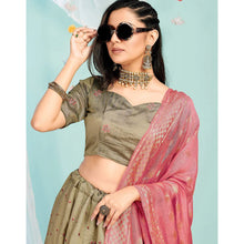 Load image into Gallery viewer, Pastel Brown Gota Patti and Zari Stich Without can can work Lehenga choli ClothsVilla