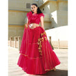 Load image into Gallery viewer, Rose Red Gota Patti Pattern work Lehenga choli ClothsVilla