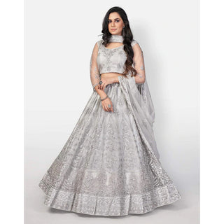 Heavy Soft Net Lehenga Choli with heavy Embroidery Work ClothsVilla