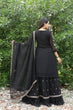 Load image into Gallery viewer, Lehenga Suit Set in Black with Intricate Embroidery Design Clothsvilla