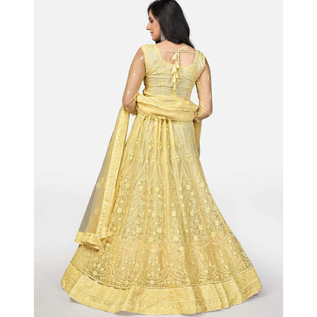Heavy Soft Net Lehenga Choli with heavy Embroidery Work ClothsVilla