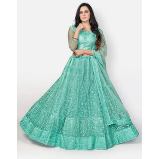 Heavy Soft Net Lehenga Choli with heavy Embroidery Work ClothsVilla