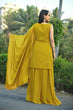 Load image into Gallery viewer, Women's Yellow Sharara Set for Party Wear Clothsvilla