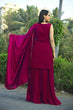 Load image into Gallery viewer, Women&#39;s Rani Pink Sharara Set for Party Wear - ClothsVilla.com