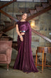 Load image into Gallery viewer, Party Wear Purple Color Diamond Work Double Tone Saree Clothsvilla