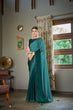 Load image into Gallery viewer, Party Wear Teal Green Color Diamond Work Double Tone Saree Clothsvilla