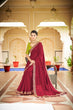 Load image into Gallery viewer, Designer Red Color Swarovski Sequence Work Silk Saree Clothsvilla