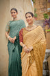 Load image into Gallery viewer, Fancy Green Color Sequence Thread Work Chinon Saree Clothsvilla