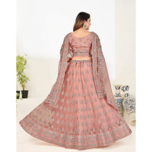 Load image into Gallery viewer, Soft Net Lehenga Choli with heavy Zari and Thread and Embroidery Work ClothsVilla