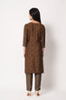 Load image into Gallery viewer, Office Wear Maslin Silk Stitched Foil Print Kurta Pant Set ClothsVilla.com