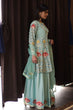 Load image into Gallery viewer, Wedding Sharara Suit Set in Sky Blue Color Clothsvilla
