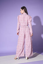 Load image into Gallery viewer, Cute Printed White &amp; Pink Shirt With Trouser ClothsVilla.com