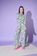 Load image into Gallery viewer, Sea Green Printed Shirt With Trouser Co-Ord Set ClothsVilla.com