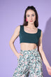 Load image into Gallery viewer, Sea Green Printed Shirt With Trouser Co-Ord Set ClothsVilla.com