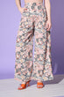 Load image into Gallery viewer, Beige Printed Shirt With Trouser Co-Ord Set ClothsVilla.com