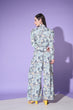 Load image into Gallery viewer, Blue Printed Shirt With Trouser Co-Ord Set ClothsVilla.com