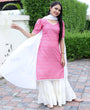 Load image into Gallery viewer, Sharara Set in Pink Cotton with Printed Design Clothsvilla