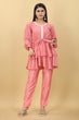 Load image into Gallery viewer, Designer Party Wear Set in Pink Top and Pants Clothsvilla