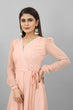 Load image into Gallery viewer, Women's Pink Maxi Dress Clothsvilla