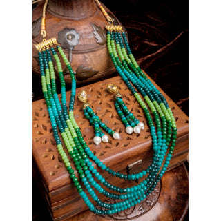 5 Layer Rama Necklace Alloy Gold-plated Jewel Set ClothsVilla
