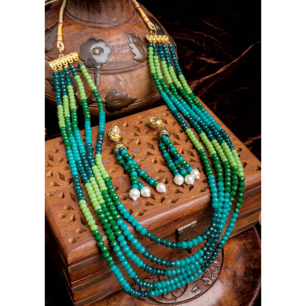 5 Layer Rama Necklace Alloy Gold-plated Jewel Set ClothsVilla